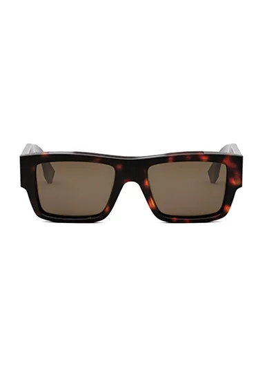 Fendi Eyewear Rectangular Frame Sunglasses In Multi