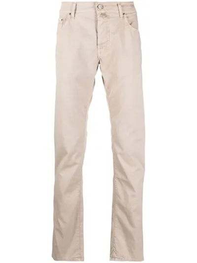 Jacob Cohen Nick Slim-fit Jeans In Beige