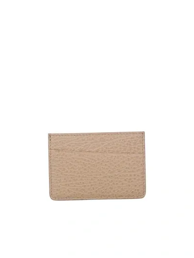 Maison Margiela Asymmetric Card Holder Nude In Beige