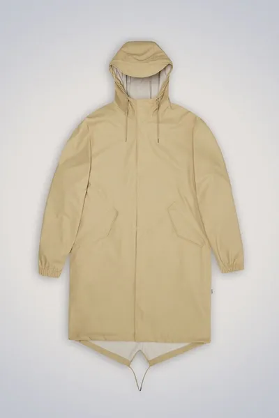 Rains Fishtail Parka In 24 Sand