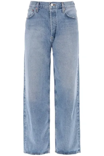 Agolde Jeans Low Slung Baggy In Blue