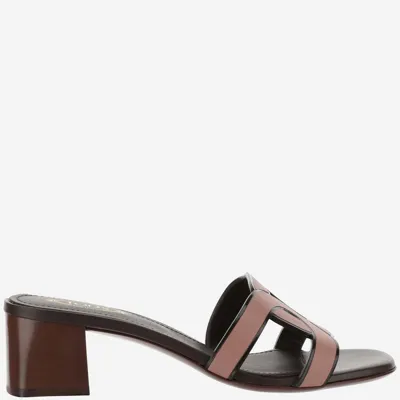 Tod's Monogrammed Sandals In Glicine