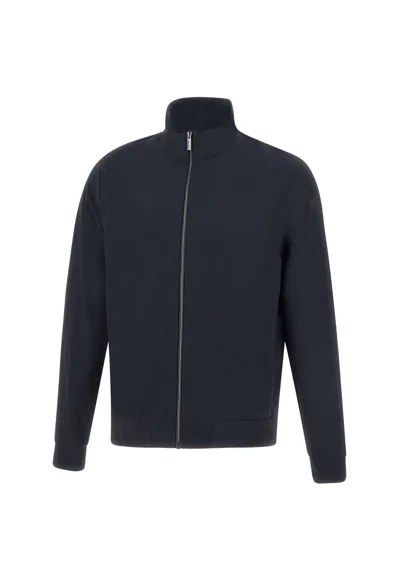 Rrd - Roberto Ricci Design Summer Hood Sweatshirt In Blue Black