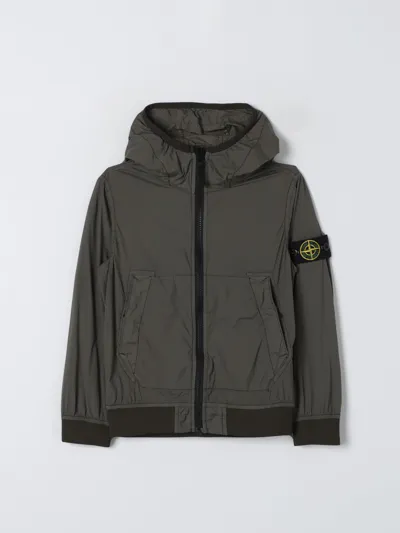 Stone Island Junior Jacket  Kids Color Olive