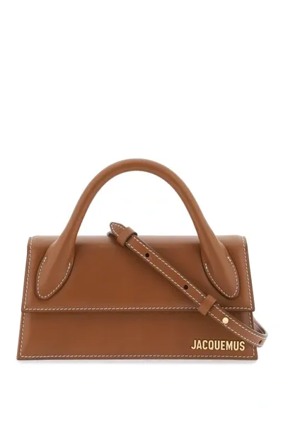 Jacquemus Le Chiquito Long Mini Bag In Light Brown