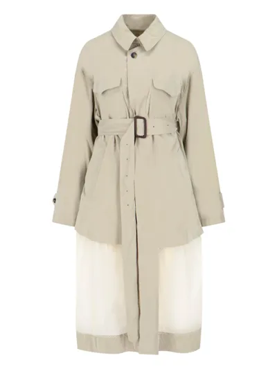 Maison Margiela Neutral Décortiqué Reversible Trench Coat - Women's - Polyamide/polyester In Neutrals