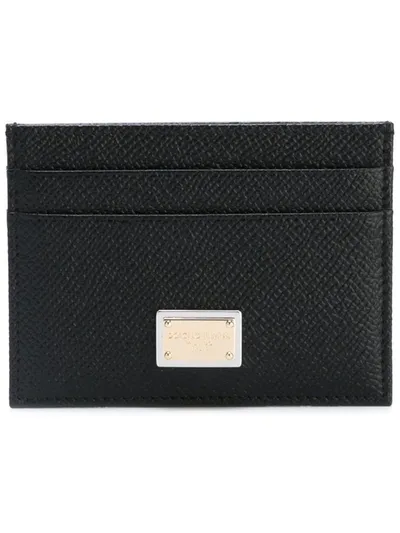 Dolce & Gabbana Card Holder With Logo In Black