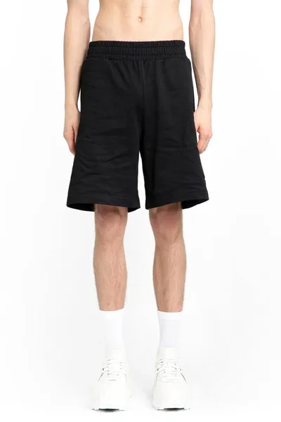 Palm Angels Black Cotton Shorts