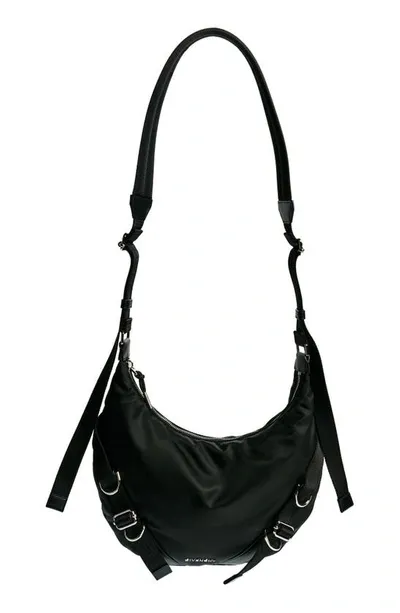 Givenchy Voyou Nylon Crossbody Bag In Black