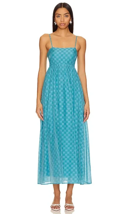 Minkpink Lucille Maxi Dress In Blue