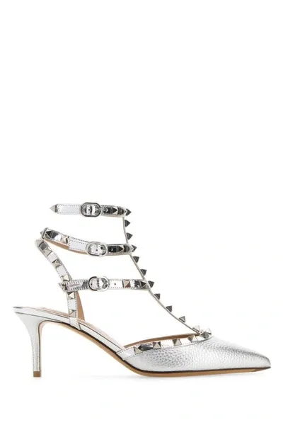 Valentino Garavani Heeled Shoes In Silver