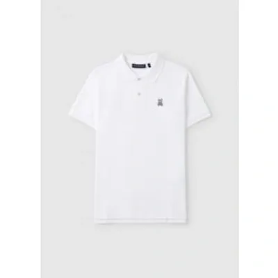 Psycho Bunny Mens Classic Poloshirt In White In White Fabric