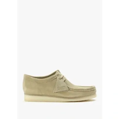 Clarks Originals Mens Wallabee Suede Shoes In Maple In Tan Suede