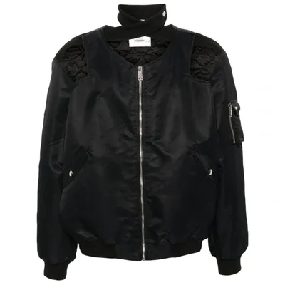 Coperni Cut-out Bomber Jacket In Black