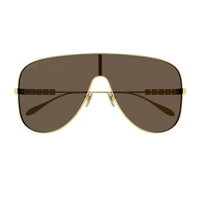 Gucci Eyewear Pilot Frame Sunglasses In Gold