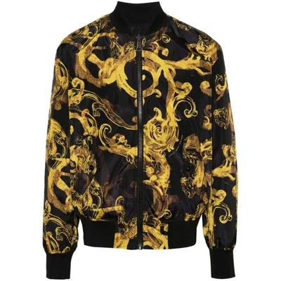 Versace Jeans Couture Jackets In Black