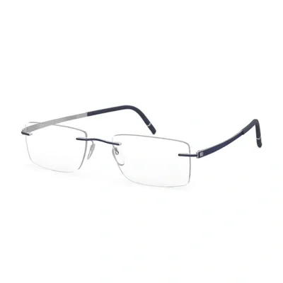 Silhouette Eyewear In 4510 Blue/silver