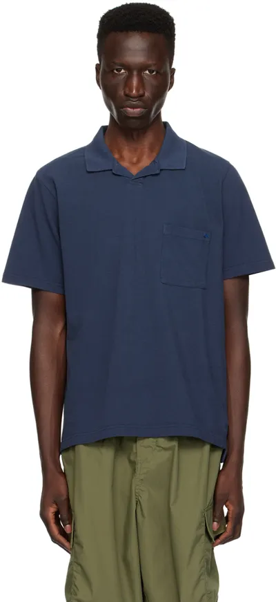 Universal Works Navy Vacation Polo