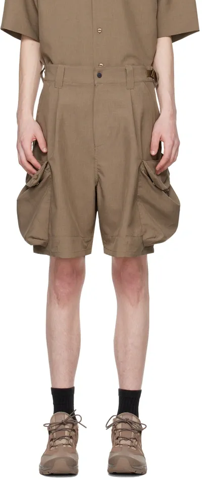 Meanswhile Brown Luggage Shorts In Bedouin