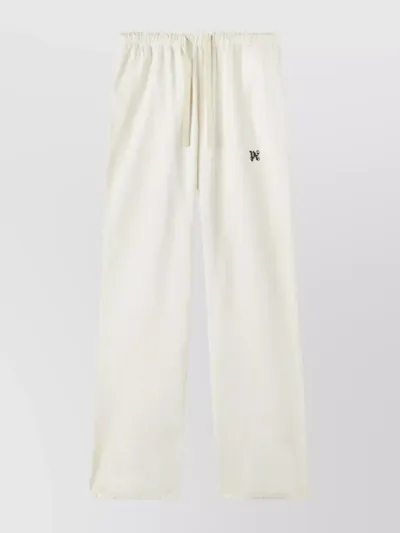 Palm Angels Monogram Pants In White