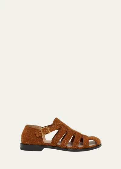 Loewe Campo Sandal In Tan