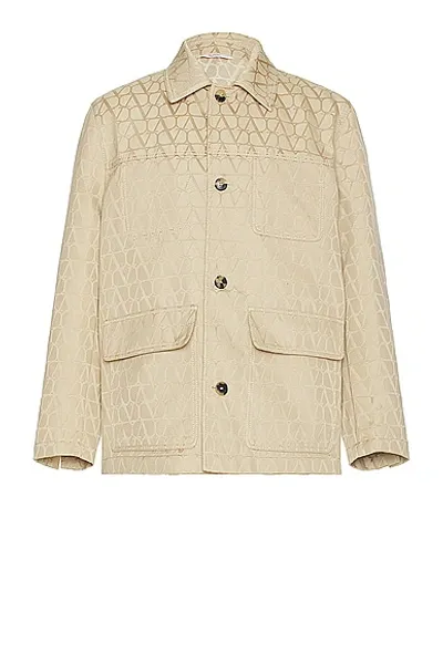 Valentino Iconagraphe Jacket In Beige