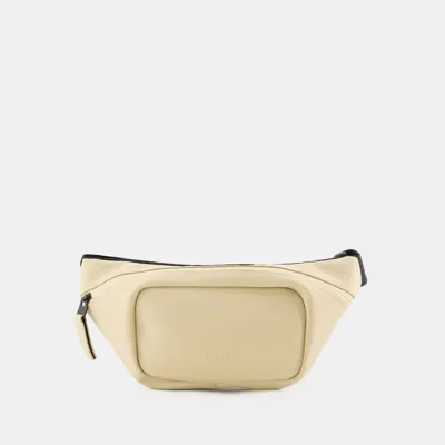 Rains Bum Metallic Belt Bag In Beige