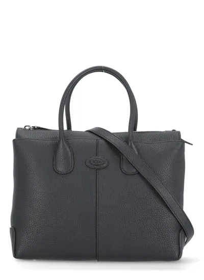 Tod's Timeless Top Handle Bag In Black