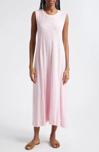 Atm Anthony Thomas Melillo Sleeveless Slub Jersey Dress In Ballet Pink