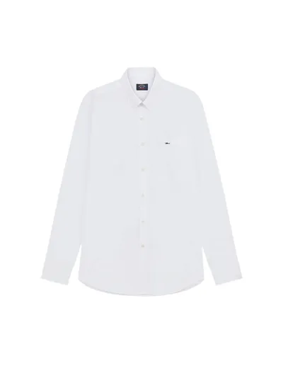 Paul&amp;shark Cotton Poplin Shirt In White