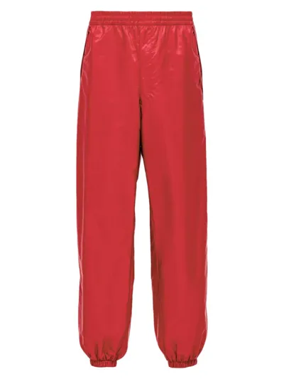 Prada Re-nylon Track Pants In Red