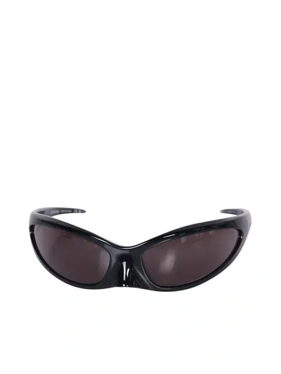 Balenciaga Black Skin Cat Sunglasses