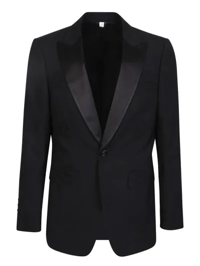 Burberry Tailored Tuxedo Jacket Edinburgh In Black