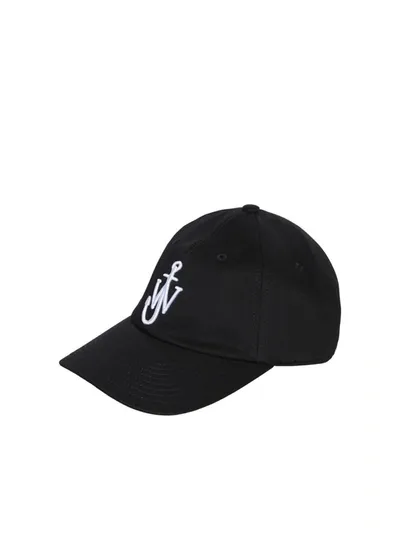 Jw Anderson J.w. Anderson Baseball Hat With Logo In Black