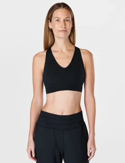 Sweaty Betty Gaia Yoga Bra In Black