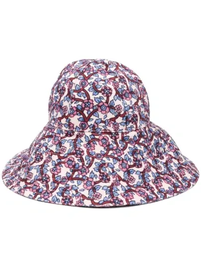 Isabel Marant Edona Printed Cotton Canvas Sun Hat In 23ec Ecru