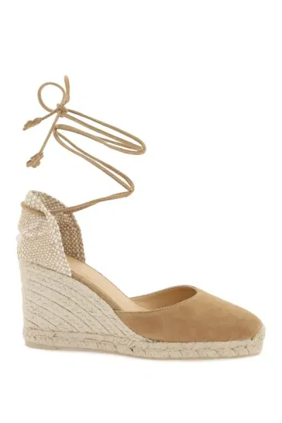 Castaã±er Carina Wedge Espadrilles In Brown