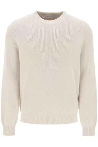 Golden Goose Davis Cotton Rib Sweater In Multicolor