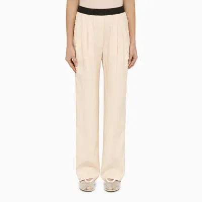 Loulou Studio Takaroa Elastic Pant In Pink