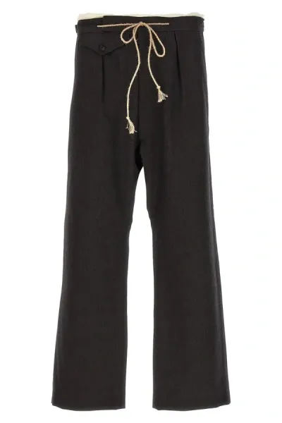 Maison Margiela Wool Pants In Brown