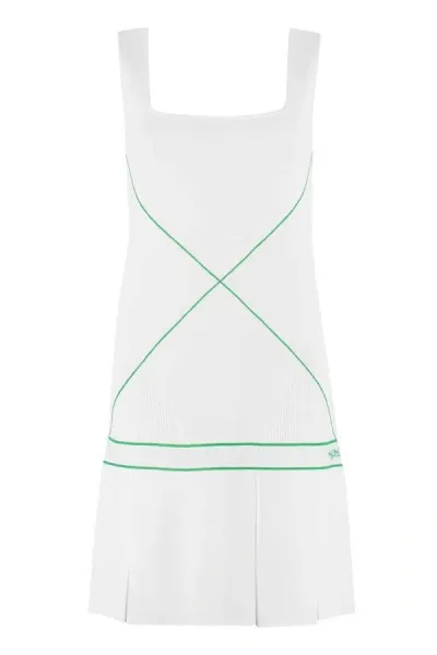 Bottega Veneta Knitted Dress In White