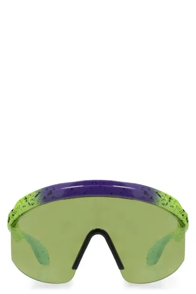 Gucci Visor Sunglasses In Green