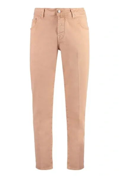 Jacob Cohen 5-pocket Slim Fit Jeans In Salmon Pink