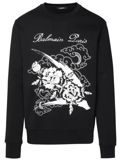 Balmain Sweatshirts In Black