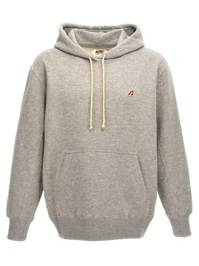 Autry Hoodie Patch Logo In Grey