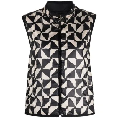 Max Mara The Cube Waistcoats In Black/neutrals