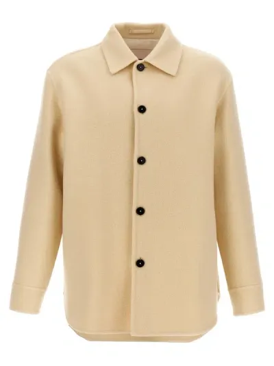 Jil Sander Wool Coat Coats, Trench Coats In Beige