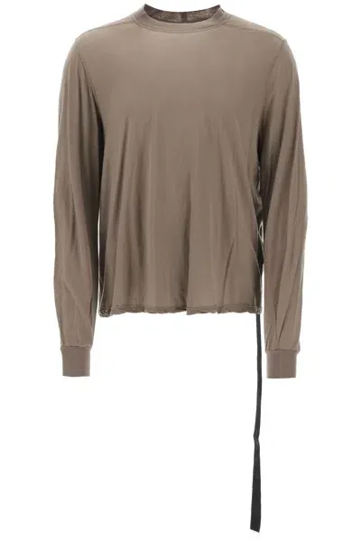 Drkshdw T Shirt A Maniche Lunghe In Jersey In Brown