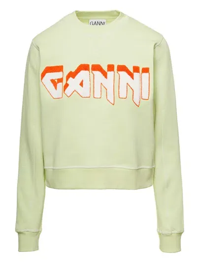 Ganni Isoli  Rock Sweatshirt In Green