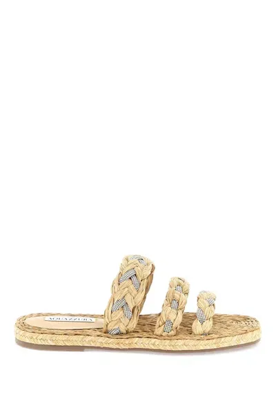 Aquazzura Espadrillas Costiera Flat In Beige